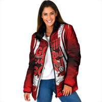 Custom Canada Soccer Player Padded Jacket Go Canada Maple Leaf