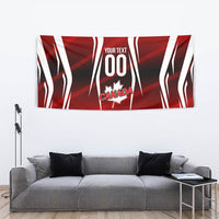 Custom Canada Soccer Player Tapestry Go Canada Maple Leaf