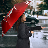 Custom Canada Soccer Player Umbrella Go Canada Maple Leaf