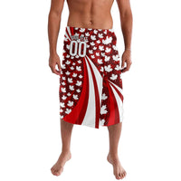 Personalized Canada Football Lavalava Maple Leaf Pattern - Moose Soccer Mascot