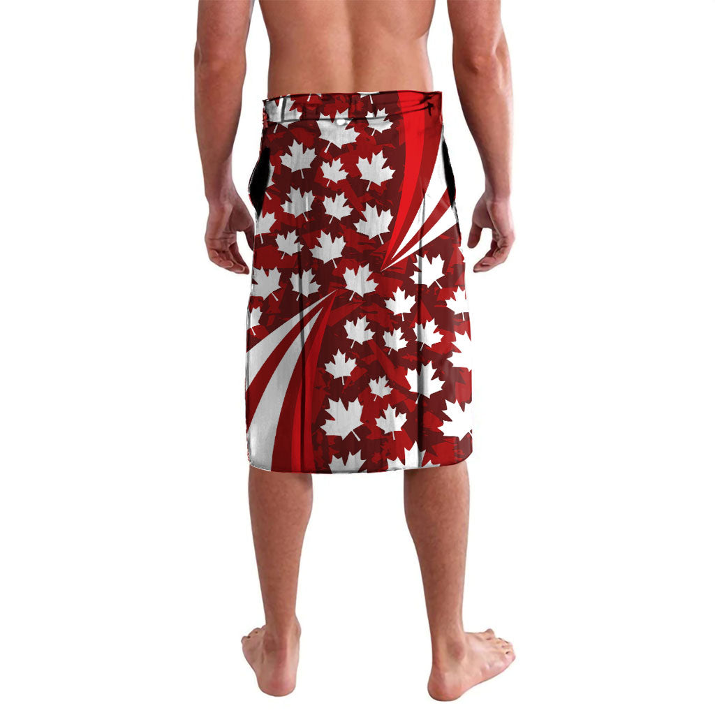 Personalized Canada Football Lavalava Maple Leaf Pattern - Moose Soccer Mascot