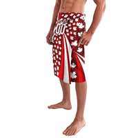 Personalized Canada Football Lavalava Maple Leaf Pattern - Moose Soccer Mascot
