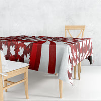 Personalized Canada Football Tablecloth Maple Leaf Pattern - Moose Soccer Mascot