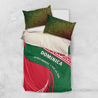 Dominica Bedding Set with Sisserou Parrot and Tribal Pattern Design - Wonder Print Shop