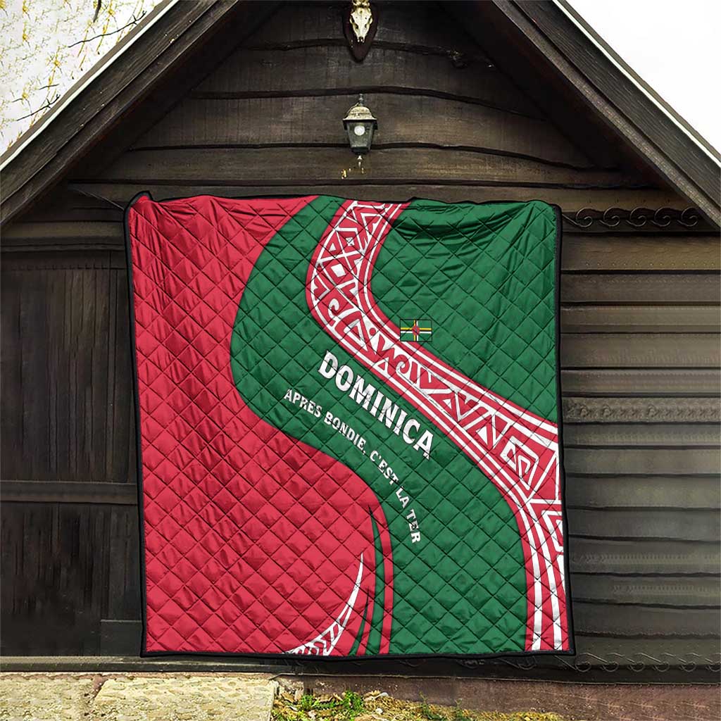 Dominica Quilt with Sisserou Parrot and Tribal Pattern Design - Wonder Print Shop