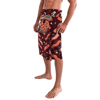 International Bacon Day Lavalava Retro Bacon Pattern With Sizzling Skillet Graphic