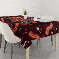 International Bacon Day Tablecloth Retro Bacon Pattern With Sizzling Skillet Graphic