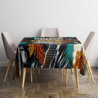 Beer Lovers United Brew Mode On Tablecloth Retro Comic Beer Characters Clinking Glasses