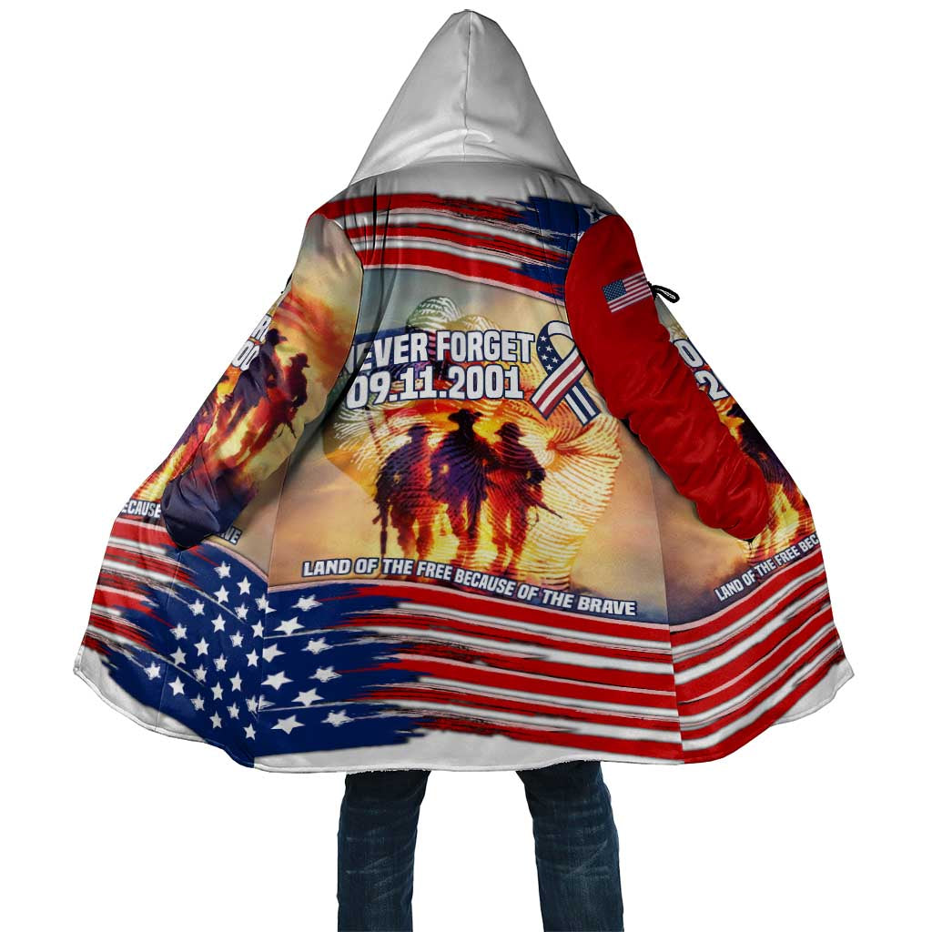911 Memorial Patriot Day Cloak American Flag and Soldier Tribute Never Forget - Wonder Print Shop
