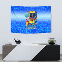 World Kindness Day Pixel Arcade Game Tapestry Retro 8-Bit Pixel Art Kindness Level Max Spread Love Game Over