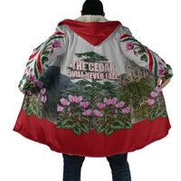 Lebanon Independence Day Cloak Patriotic Cedar Tree And Cyclamen Flowers