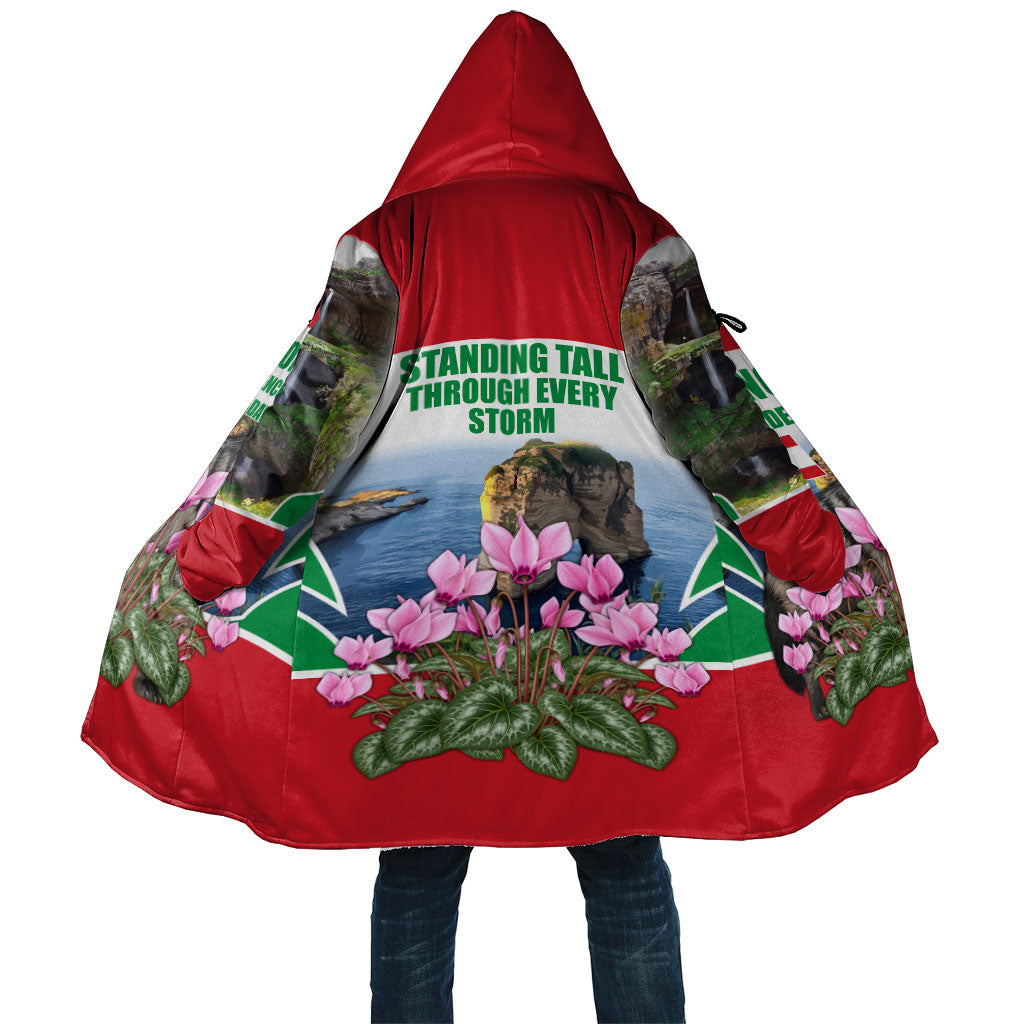 Lebanon Independence Day Striped Hyena Cloak Patriotic Pigeon Rocks And Cyclamen Flowers