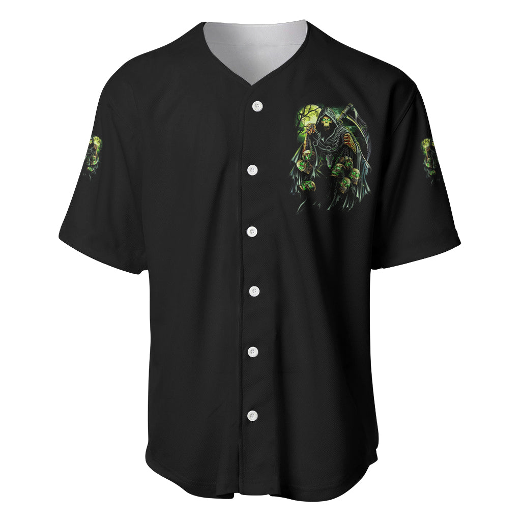 Of Course I'm Going To Hell Skull Baseball Jersey - Wonder Print Shop