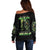 Of Course I'm Going To Hell Skull Off Shoulder Sweater - Wonder Print Shop