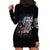 This Is America Patriotic Skull Hoodie Dress - Wonder Print Shop