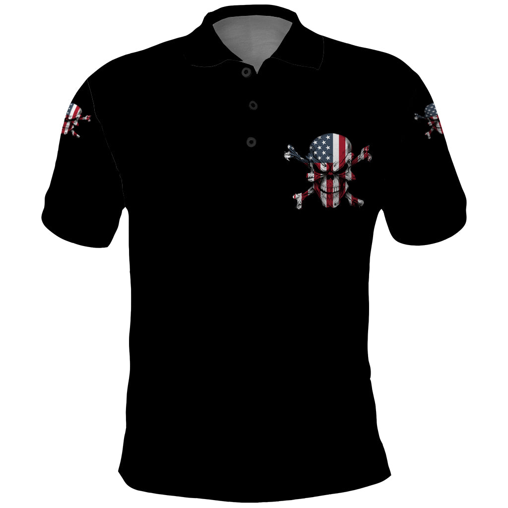 This Is America Patriotic Skull Polo Shirt - Wonder Print Shop