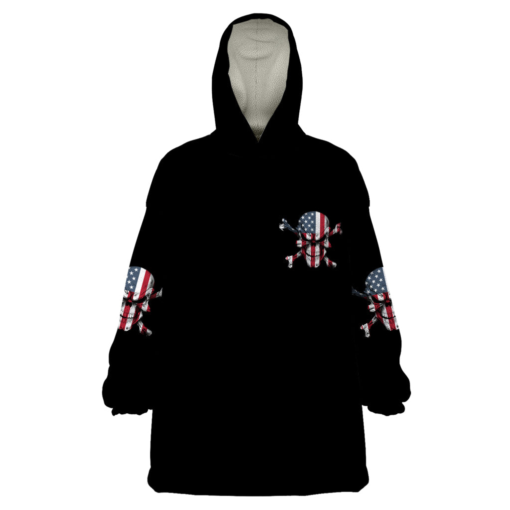 This Is America Patriotic Skull Wearable Blanket Hoodie - Wonder Print Shop