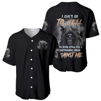 Set of two black baseball jerseys with front and back skull quote graphics