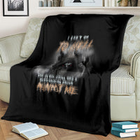 Black bat reaper blanket with skull and lightning effects, 'Against Me' wording