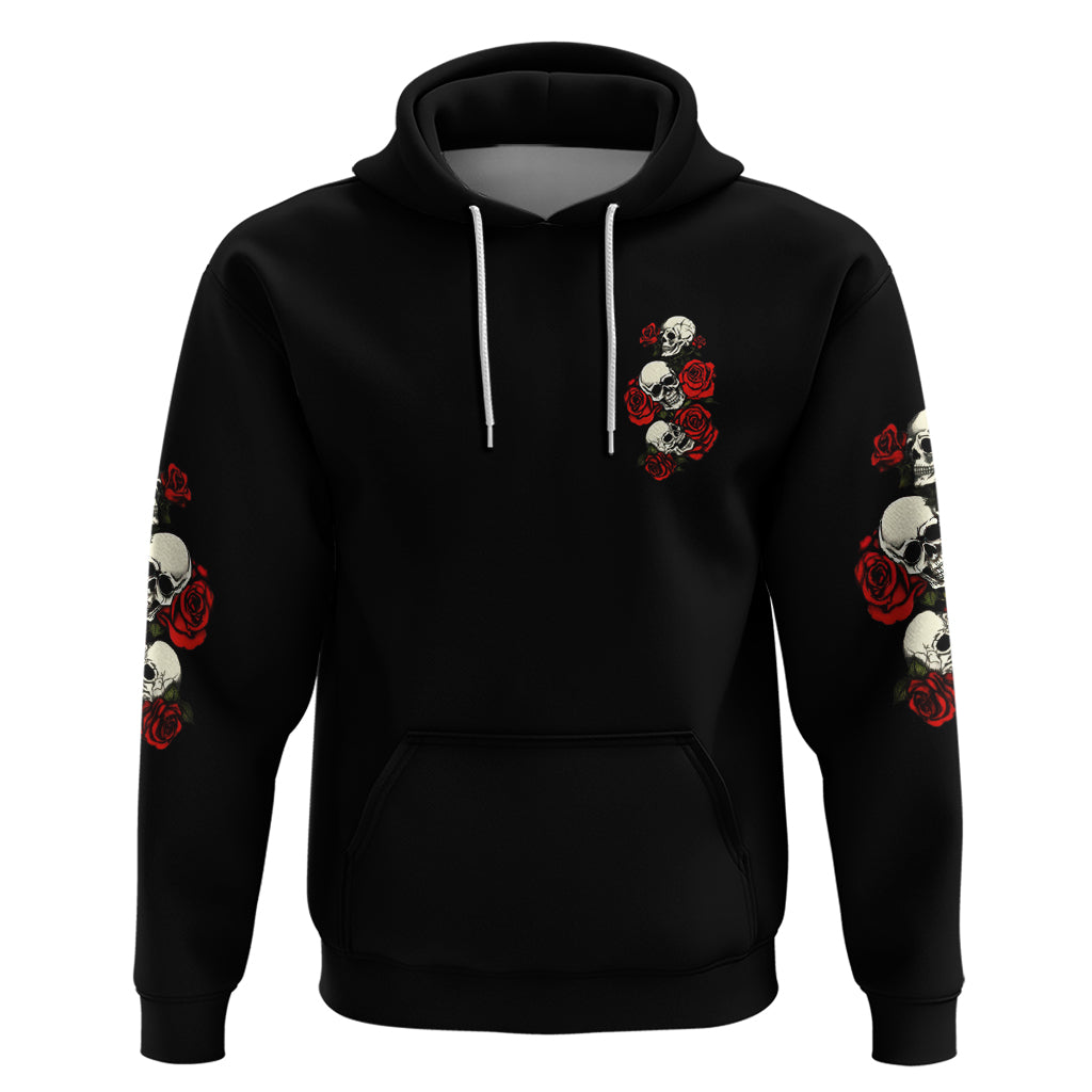 The Good Girl In Me 3 Skulls Rose Vintage Hoodie - Wonder Print Shop