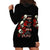 The Good Girl In Me 3 Skulls Rose Vintage Hoodie Dress - Wonder Print Shop