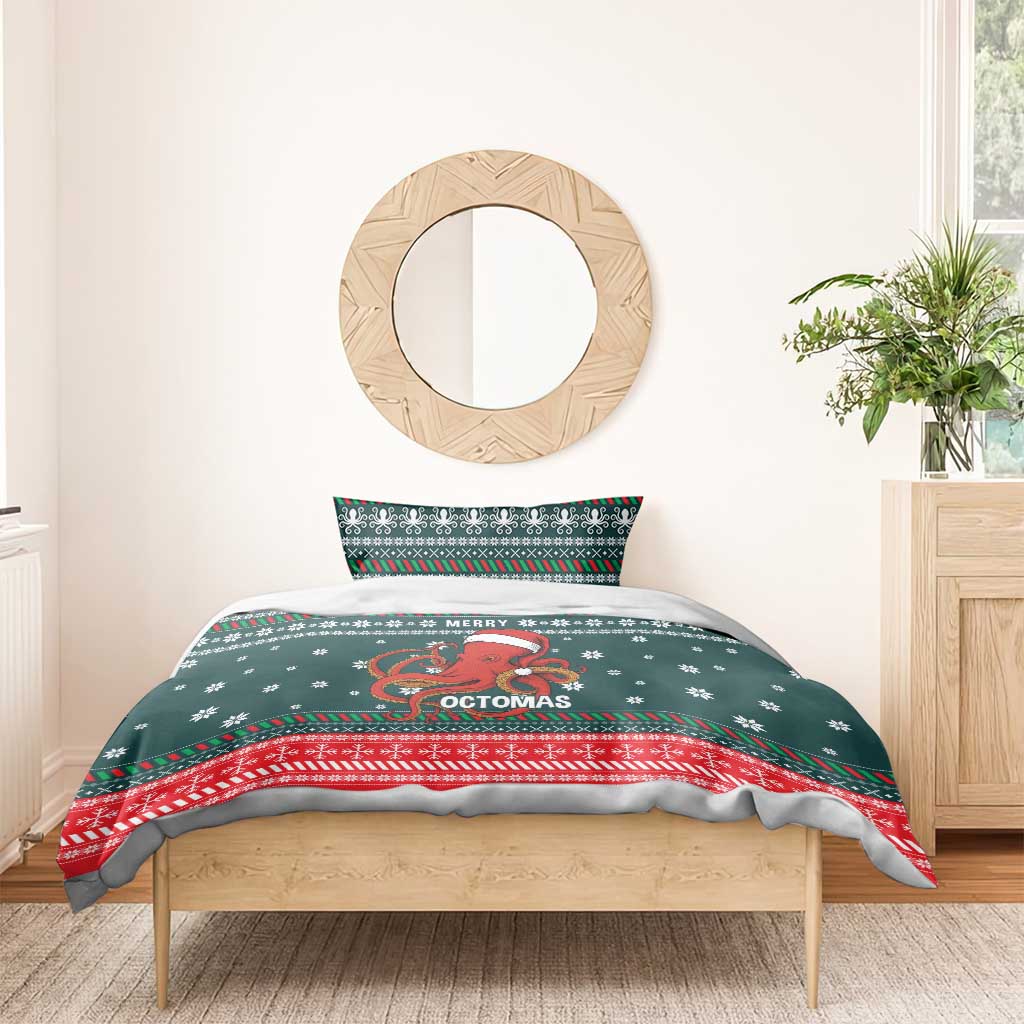 Merry Octomas Christmas Bedding Set Xmas Holiday Patterns - Wonder Print Shop