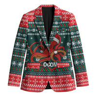Merry Octomas Christmas Blazer Xmas Holiday Patterns - Wonder Print Shop