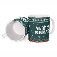 Merry Octomas Christmas Ceramic Mug Xmas Holiday Patterns - Wonder Print Shop