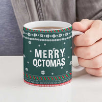 Merry Octomas Christmas Ceramic Mug Xmas Holiday Patterns - Wonder Print Shop