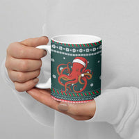 Merry Octomas Christmas Ceramic Mug Xmas Holiday Patterns - Wonder Print Shop