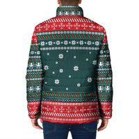 Merry Octomas Christmas Padded Jacket Xmas Holiday Patterns - Wonder Print Shop