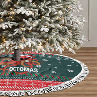 Merry Octomas Christmas Tree Skirt Xmas Holiday Patterns - Wonder Print Shop