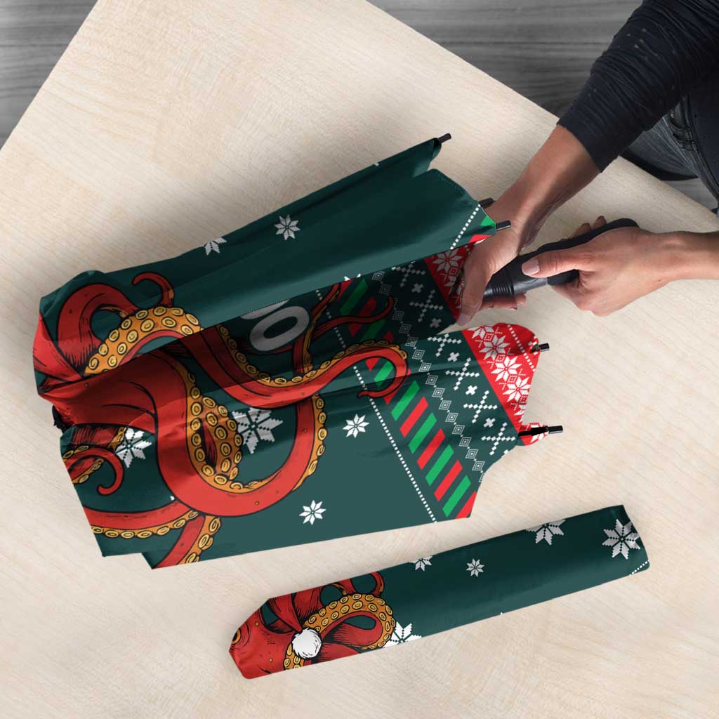 Merry Octomas Christmas Umbrella Xmas Holiday Patterns - Wonder Print Shop