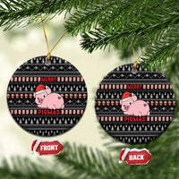 Merry Pigmas Christmas Ceramic Ornament Xmas Holiday Patterns - Wonder Print Shop