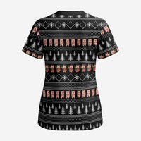 Merry Pigmas Christmas Scrub Top Xmas Holiday Patterns - Wonder Print Shop