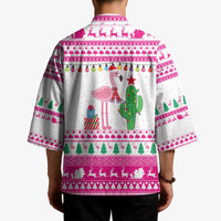 Pink Flamingo Christmas Kimono Xmas Holiday Patterns - Wonder Print Shop