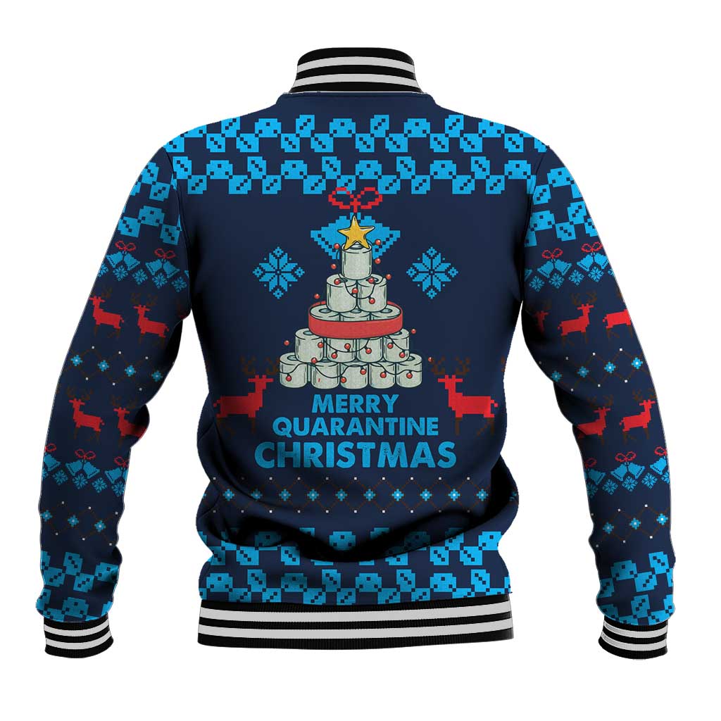 Merry Quarantine Christmas Baseball Jacket Xmas Holiday Patterns - Wonder Print Shop