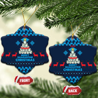 Merry Quarantine Christmas Ceramic Ornament Xmas Holiday Patterns - Wonder Print Shop