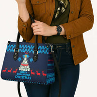 Merry Quarantine Christmas Leather Bag Xmas Holiday Patterns - Wonder Print Shop