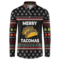 Merry Tacomas Christmas Button Sweatshirt Xmas Holiday Patterns - Wonder Print Shop