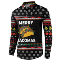 Merry Tacomas Christmas Button Sweatshirt Xmas Holiday Patterns - Wonder Print Shop