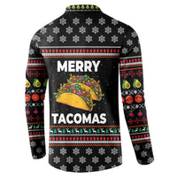 Merry Tacomas Christmas Button Sweatshirt Xmas Holiday Patterns - Wonder Print Shop