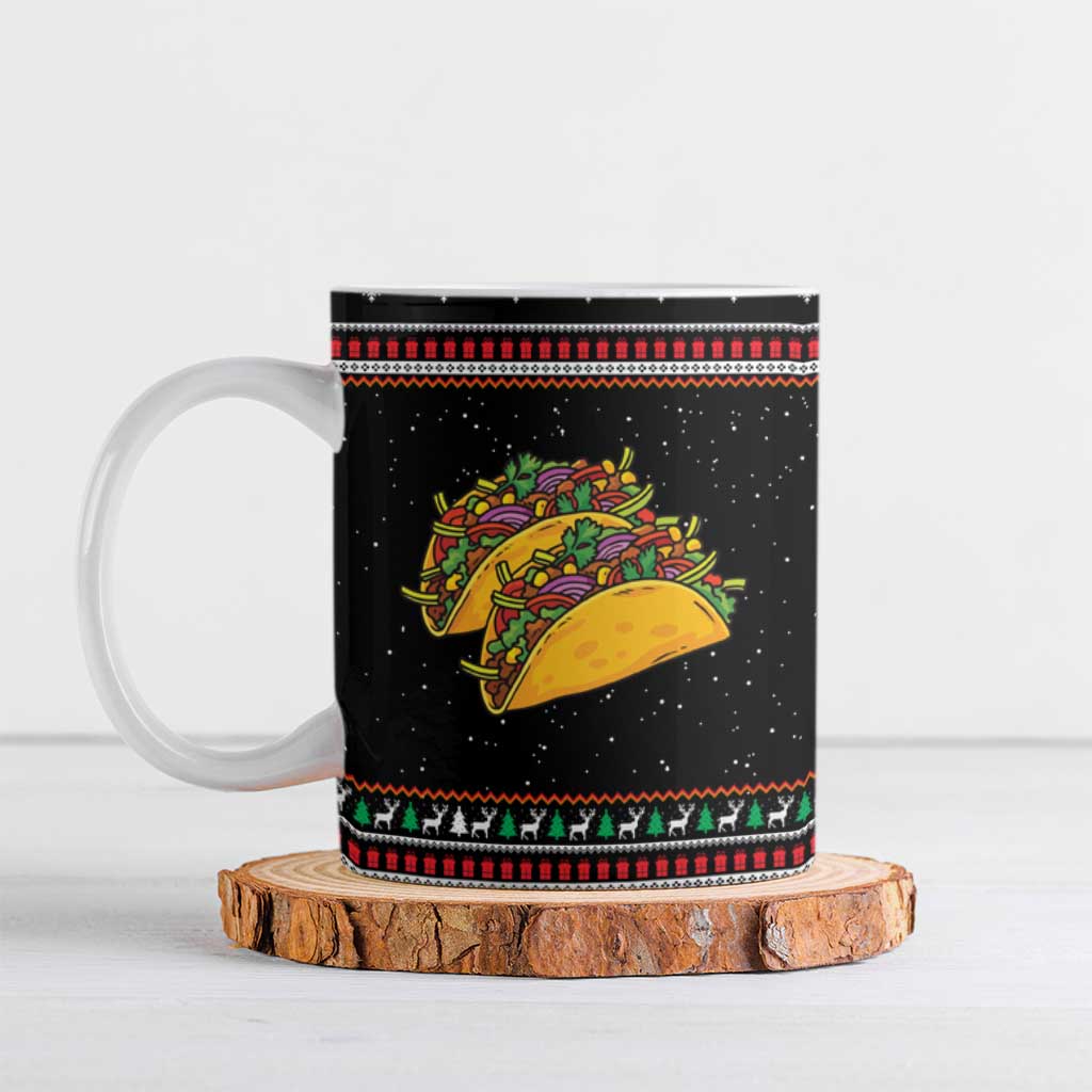 Merry Tacomas Christmas Ceramic Mug Xmas Holiday Patterns - Wonder Print Shop