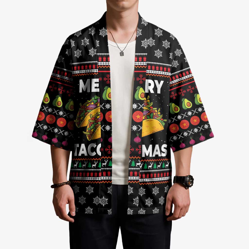 Merry Tacomas Christmas Kimono Xmas Holiday Patterns - Wonder Print Shop