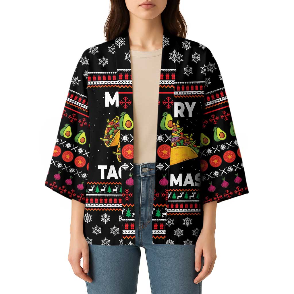 Merry Tacomas Christmas Kimono Xmas Holiday Patterns - Wonder Print Shop
