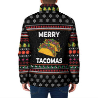 Merry Tacomas Christmas Padded Jacket Xmas Holiday Patterns - Wonder Print Shop