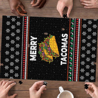 Merry Tacomas Christmas Puzzle Xmas Holiday Patterns - Wonder Print Shop