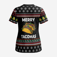Merry Tacomas Christmas Scrub Top Xmas Holiday Patterns - Wonder Print Shop