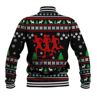 Running Oh What Fun Christmas Baseball Jacket Xmas Holiday Patterns - Wonder Print Shop