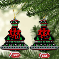 Running Oh What Fun Christmas Ceramic Ornament Xmas Holiday Patterns - Wonder Print Shop